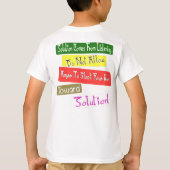 男ユニークの子のTシャツデザインよ! Tシャツ (裏面)