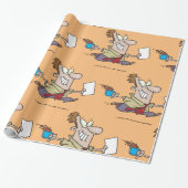 男ランニングのコーヒー ラッピングペーパー (アンロールド)