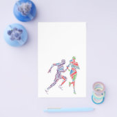 男ランニング女 チラシ (シングル)