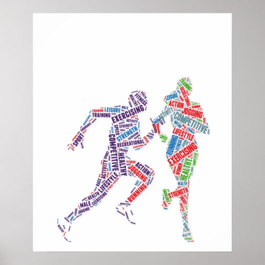 男ランニング女 ポスター (正面)