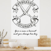 男与えは散髪のポスター ポスター (キッチン)