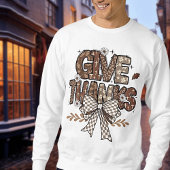 男与え感謝していの温かい汗シャツ スウェットシャツ