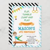 男体操パーティの招待状 招待状 (正面/裏面)