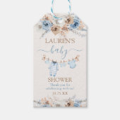 男児の赤ちゃん服ベビシャワーギフトラベル ギフトタグ (正面)