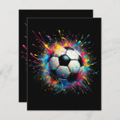 男児クール女女子サッカー選手スポーツ (正面/裏面)