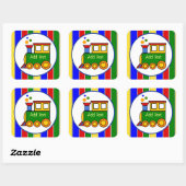 男児朝王トレインプライムベビーシャワー スクエアシール (シート)