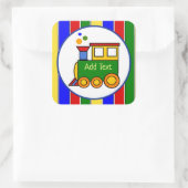 男児朝王トレインプライムベビーシャワー スクエアシール (バッグ)