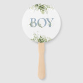 男女が投票ゲームを明らかにする ハンドファン (裏面)