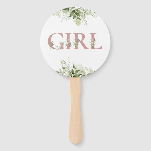 男女が投票ゲームを明らかにする ハンドファン (正面)