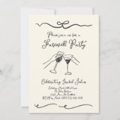 男女の別れのパーティの招待状 招待状 (正面)