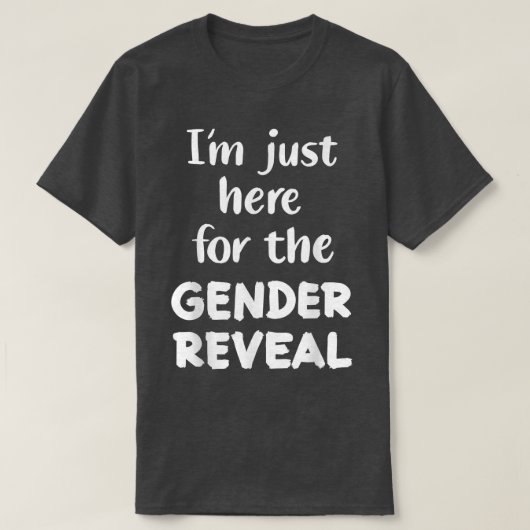 男女の区別のために私はここにいる Tシャツ (デザイン正面)