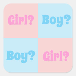 男女の区別の公開 スクエアシール