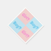 男女の区別の公開 スタンダードカクテルナプキン (角)