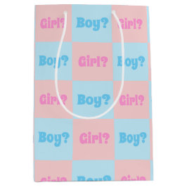 男女の区別の公開 ミディアムペーパーバッグ