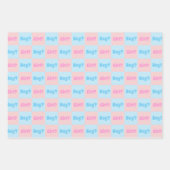 男女の区別の公開 ラッピングペーパーシート (正面3)