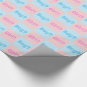 男女の区別の公開 ラッピングペーパー (角)