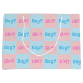 男女の区別の公開 ラージペーパーバッグ