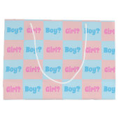 男女の区別の公開 ラージペーパーバッグ (裏面)