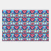 男女の国のクリスマスコンサート ラッピングペーパーシート (正面)