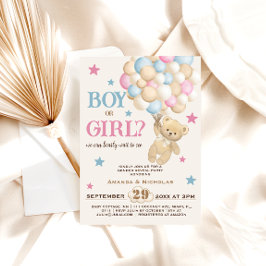 男女の性別を明らかにする 招待状