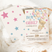 男女の性別を明らかにする 招待状