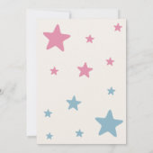 男女の性別を明らかにする 招待状 (裏面)