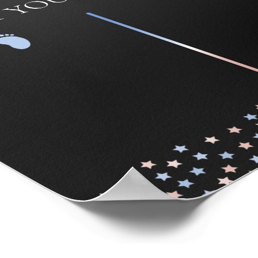 男女の性別予測投票チャート ポスター (角)