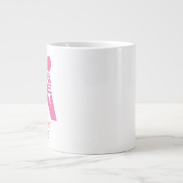 男女タイポグラフィーアイコン デザイン ジャンボコーヒーマグカップ