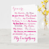 男女ロマンチックなバースデー・カード。 ピンク愛カード カード (黄色い花)