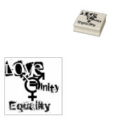 男女共同参画 ラバースタンプ (押印)