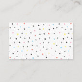 男女共学のベビーシャワーのおむつのラッフルのエンクロージャカード エンクロージャーカード (裏面)