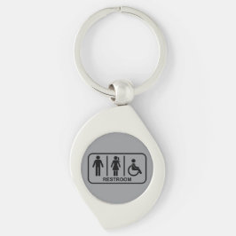 男女共用トイレマーク キーホルダー