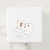 男女兼用ありがとうラベル、緑のベビーシャワー フェイバータグ (インサイチュ)