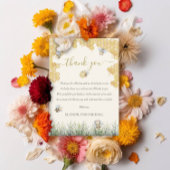 男女兼用お母さん蜂蜜かわいい赤ちゃんシャワー サンキューカード