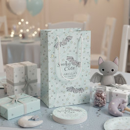 男女兼用こうもり不気味かわいい赤ちゃんシャワー スモールペーパーバッグ