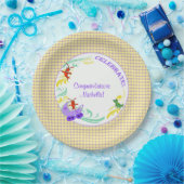 男女兼用なケージャンのベビー ペーパープレート (パーティー)