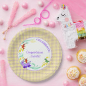 男女兼用なケージャンのベビー ペーパープレート (パーティー)