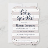 男女兼用なベビーは招待状を振りかけます 招待状 (正面)