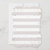 男女兼用なベビーは招待状を振りかけます 招待状 (裏面)