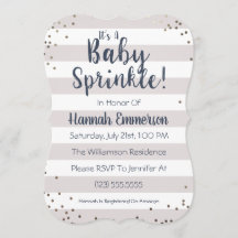 男女兼用なベビーは招待状を振りかけます