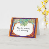 男女兼用な悔やみや弔慰カード カード (黄色い花)