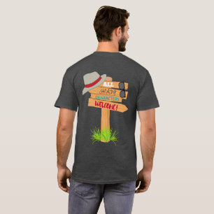 男女兼用の影があるキャラクターの印 Tシャツ