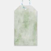 男女兼用クリスマスポインセチア赤ちゃん ギフトタグ (裏面)