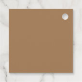 男女兼用シンプルBow Baby Shower フェイバータグ (裏面)