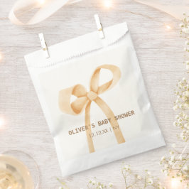 男女兼用シンプルBow Baby Shower フェイバーバッグ