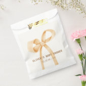 男女兼用シンプルBow Baby Shower フェイバーバッグ (封をした状態)