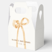 男女兼用シンプルBow Baby Shower フェイバーボックス (オープン)