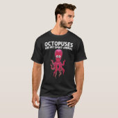 男女兼用タコ 海の生き物 海洋生物学  Tシャツ (正面フル)