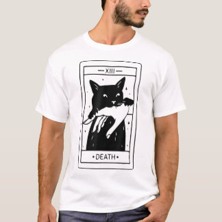男女兼用ハロウィンギフト 黒猫デザイン キッズにも Tシャツ