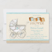 男女兼用ベビーシャワー招待状 招待状 (正面)